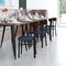 Flash Furniture Blue Vinyl Seat Dining Chair with Walnut Wood Back XU-DG6V5BLV-WAL-GG - alternate 3